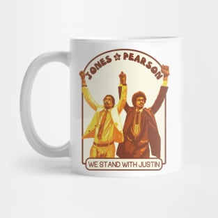 Jones & Pearson - We Stand With Justin Mug